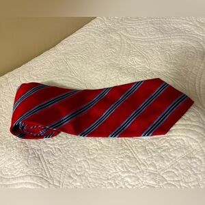 Daniel Cremieux Red and Blue Striped Tie